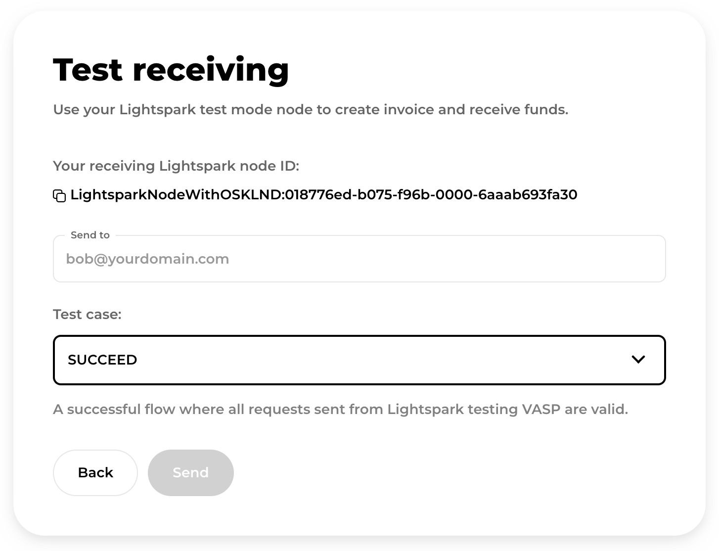 Test Receiving UMA